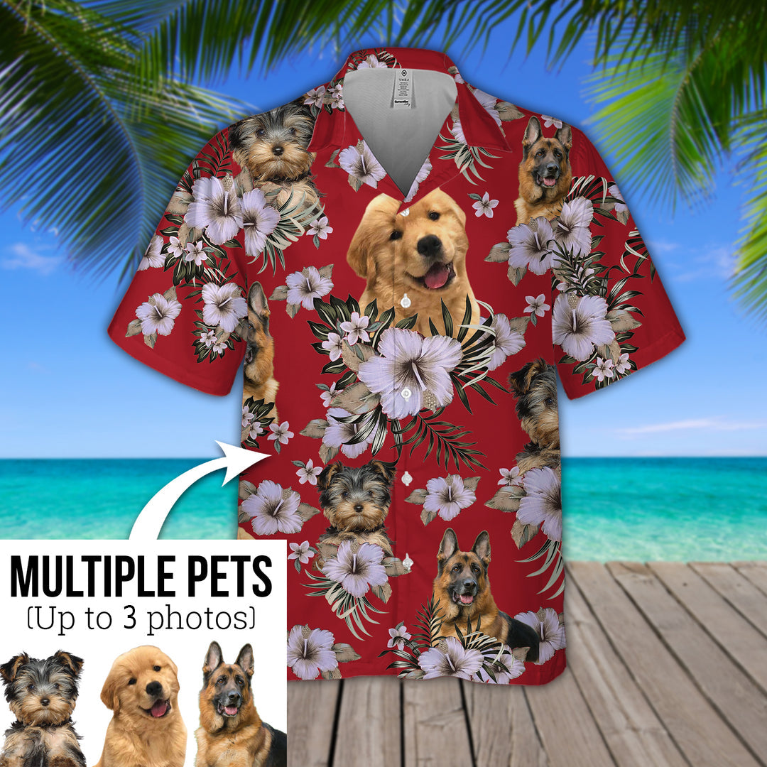 Funny Dog Custom Photo Hawaiian Shirt, Dog Hawaiian Shirt, Summer Shirt For Dog Lover