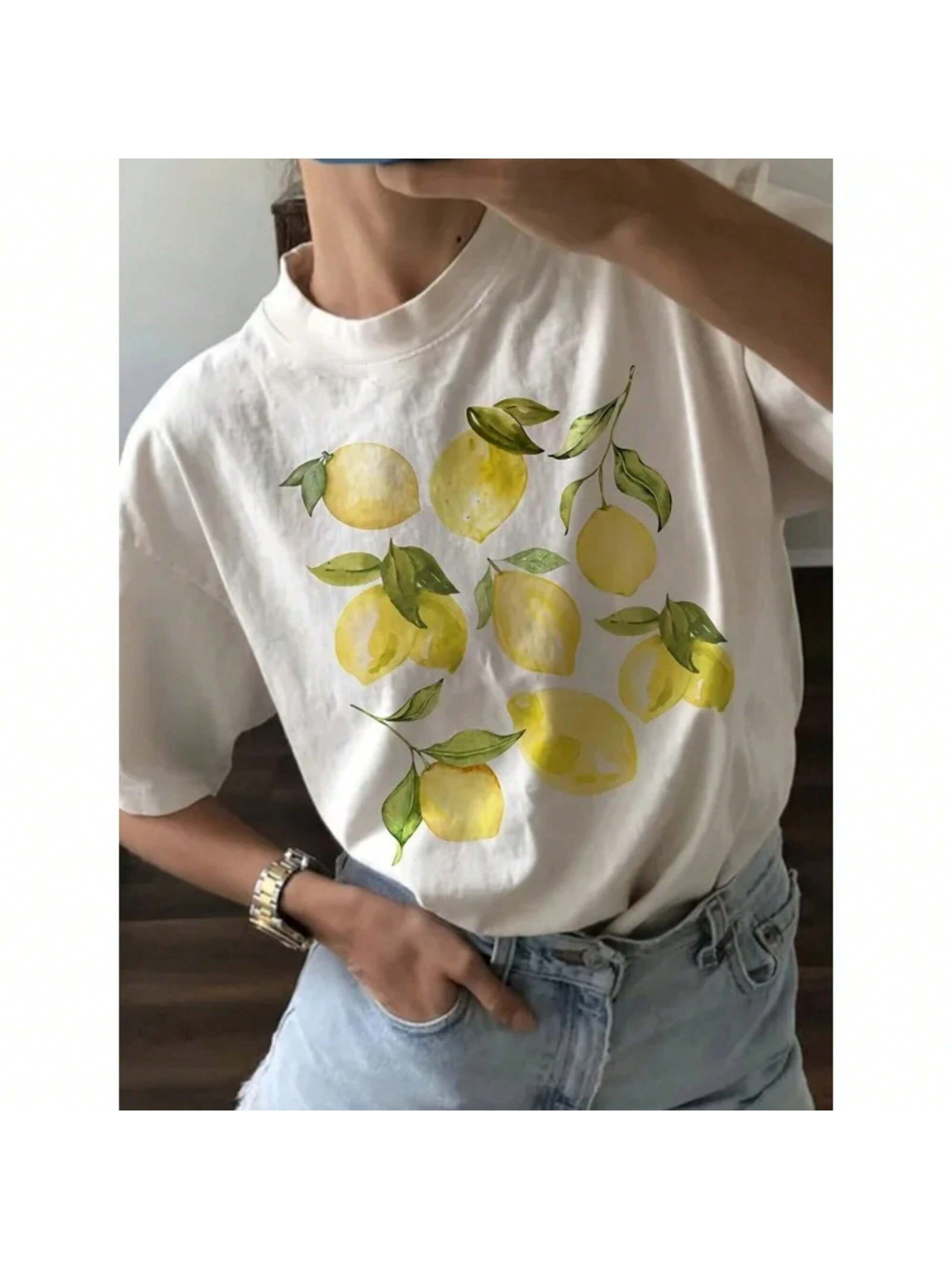 Shirt Ideas, Cute Lemon Fruit Cotton …