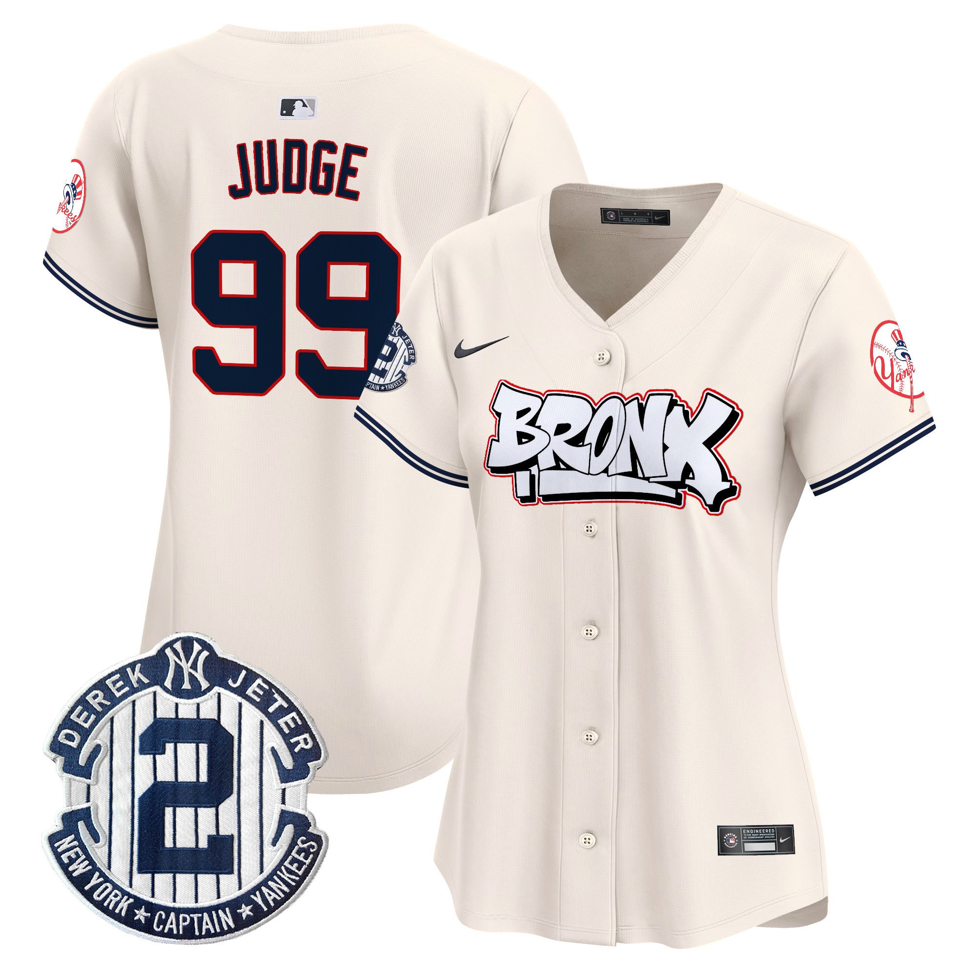 Women’S New York Yankees The Bronx Graffiti Vapor Premier Limited Jersey V4 – All Stitched