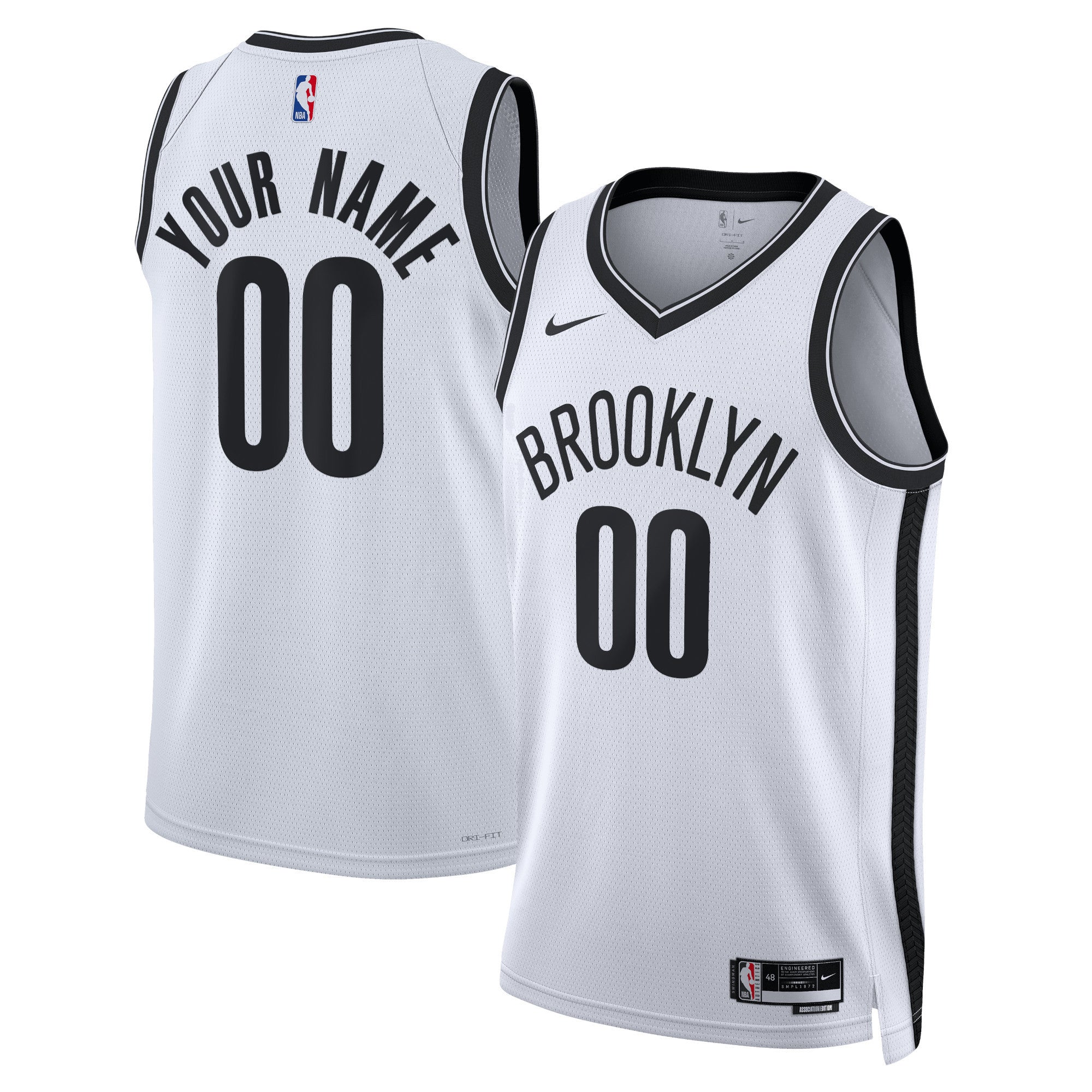 Brooklyn Nets Nike Unisex Swingman Custom Jersey White – Association Edition