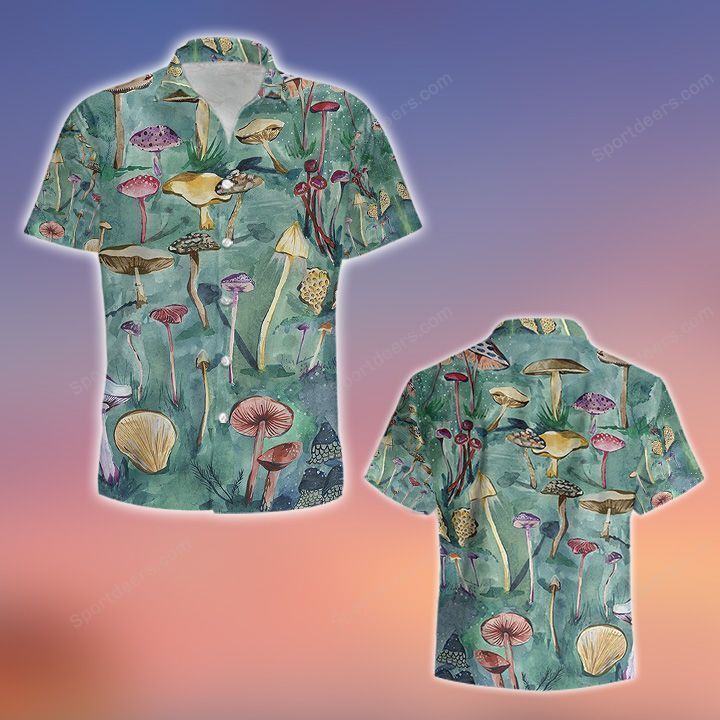 Mushroom – Water Color Hawaiian Shirt, Summer Gift, Hawaiian Shirts For Men, Aloha Beach Shirt