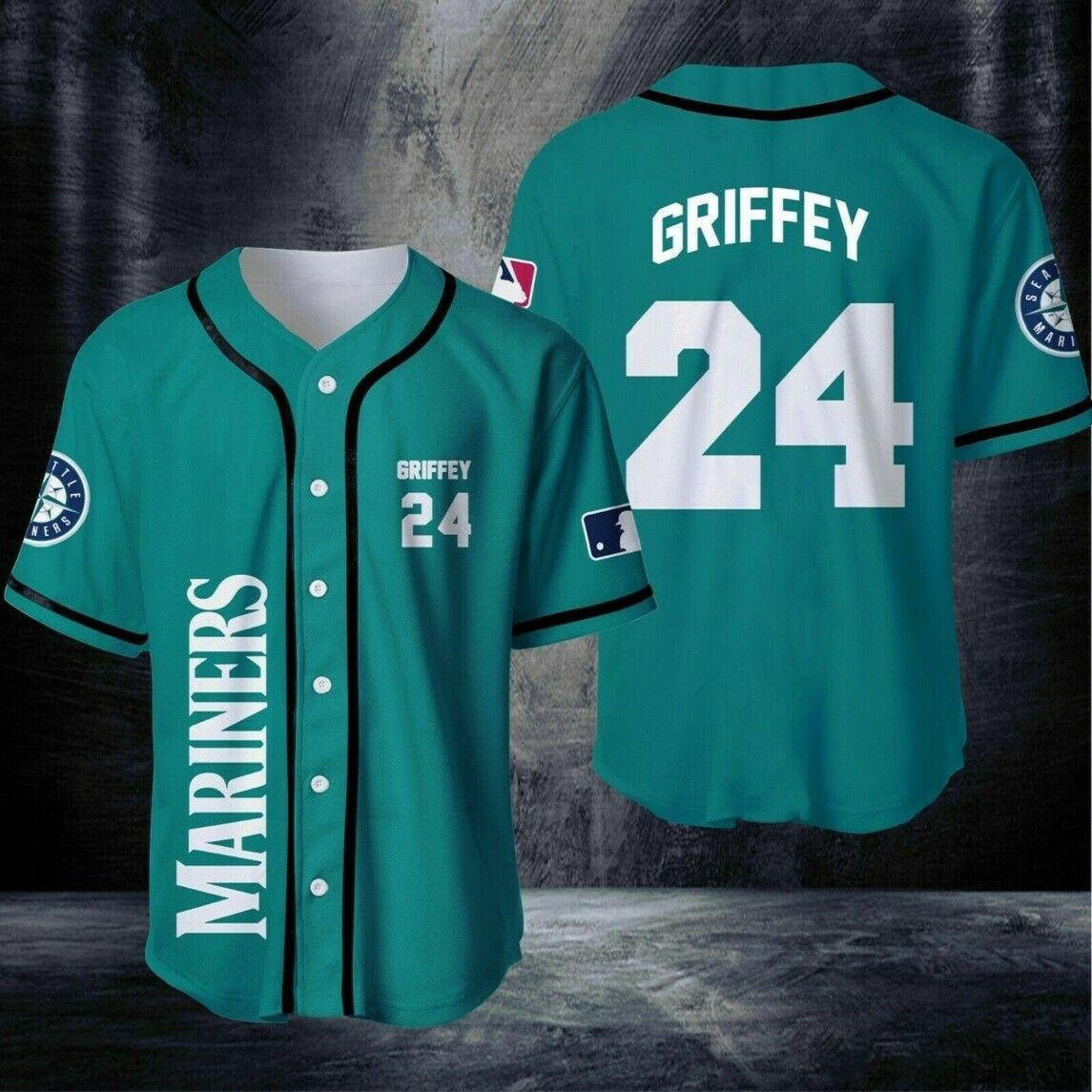 Ken Griffey Jr 24 Seattle Mariners All Over Print Baseball Jersey For Fans  Baseball Jersey Lf