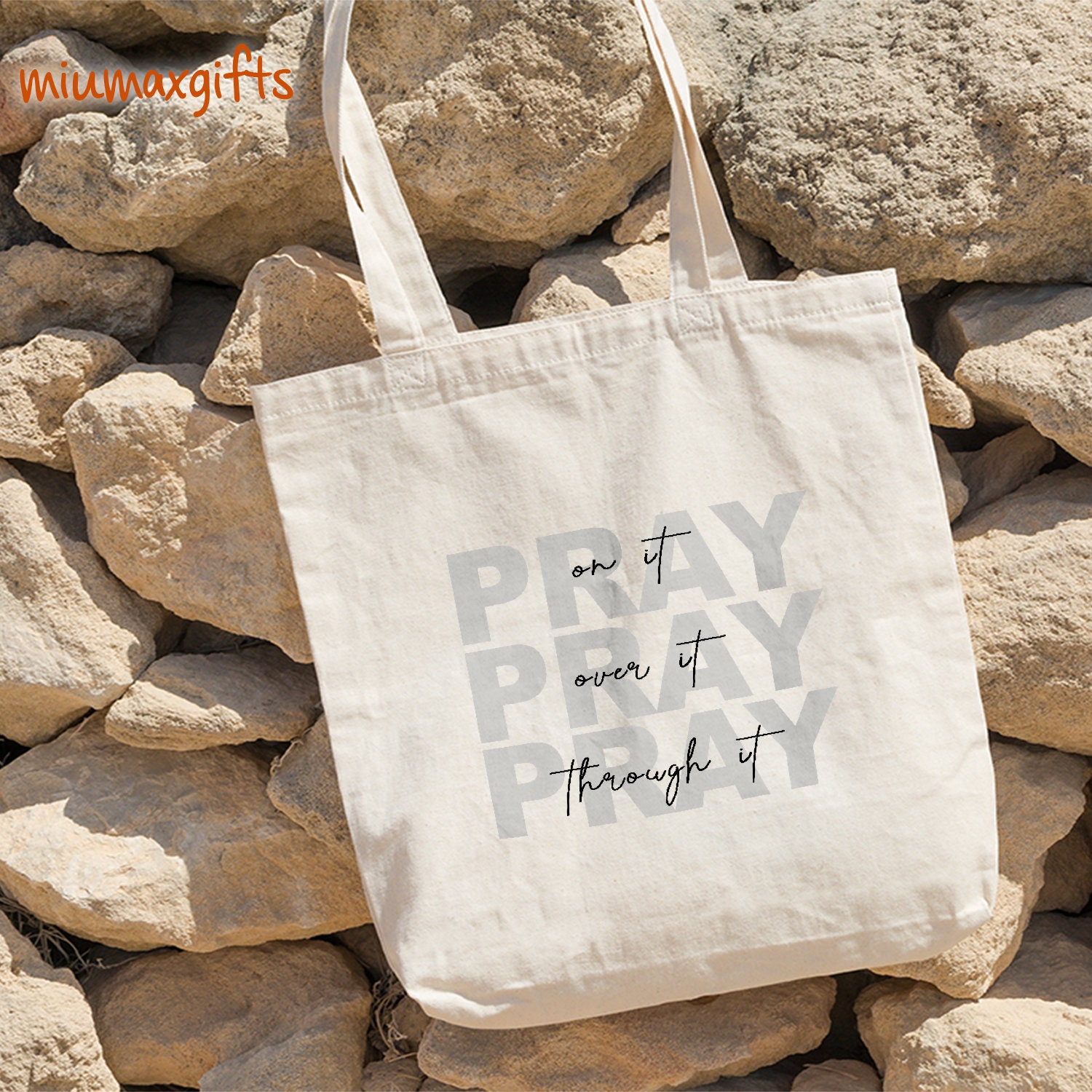 Christian Pray On It Tote Bag, Christian Tote Bag, Bible Verse Tote Bag, Faith Tote Bag, God Tote Bag, Christian Women Gift, Mother Day Gift