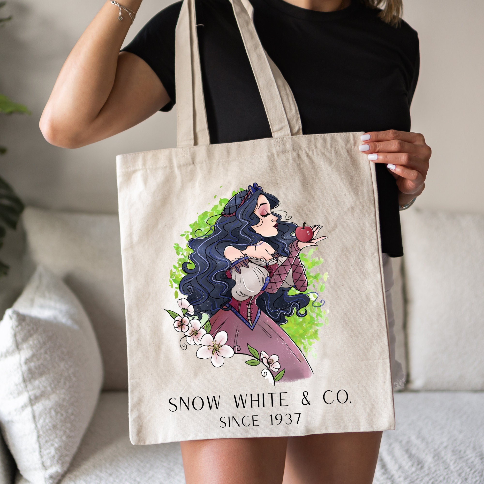 Snow White Tote Bag, Disney World Tote Bad, Disney Land Tote Bag