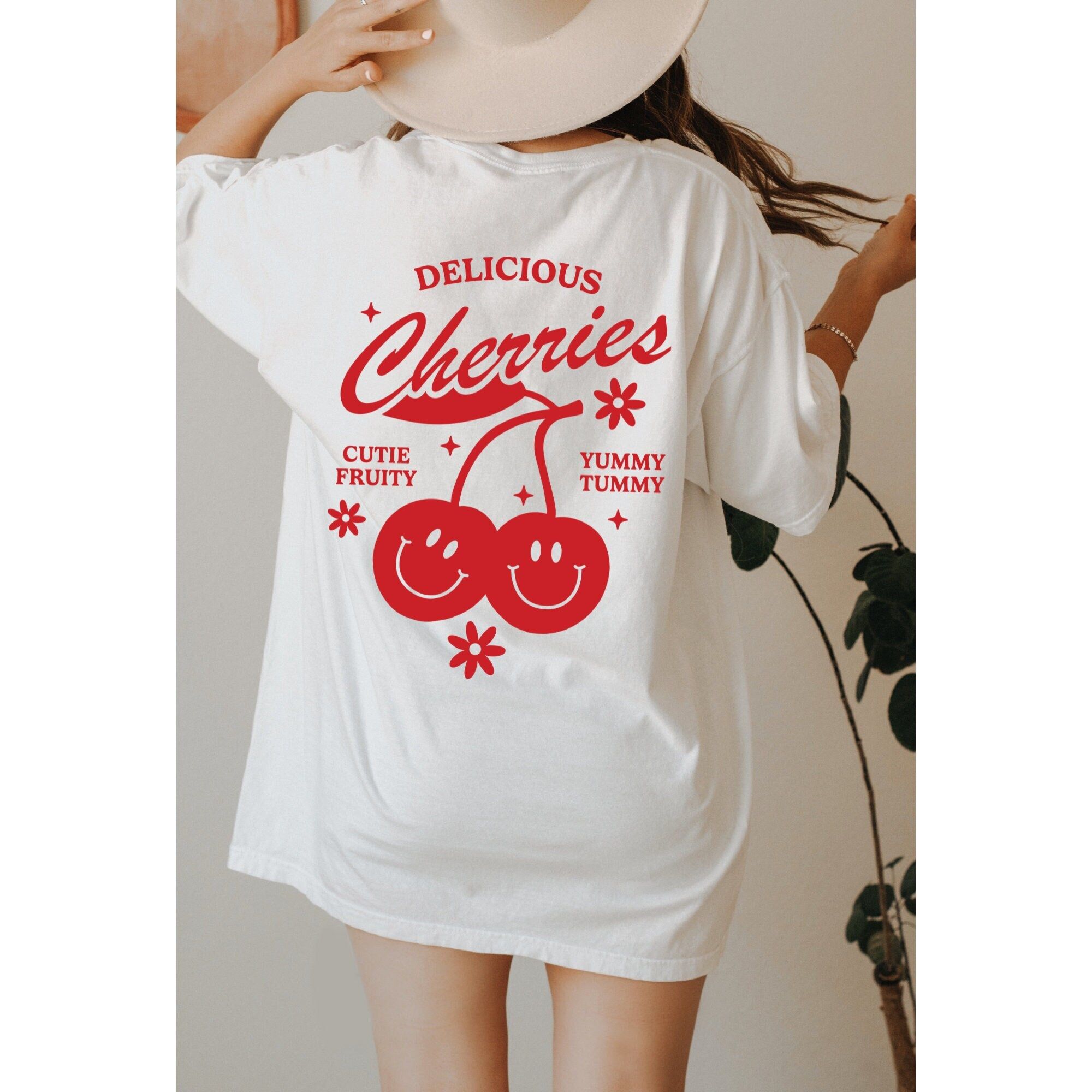 Shirt Ideas, Y2K Cherry Shirt, Aesth …