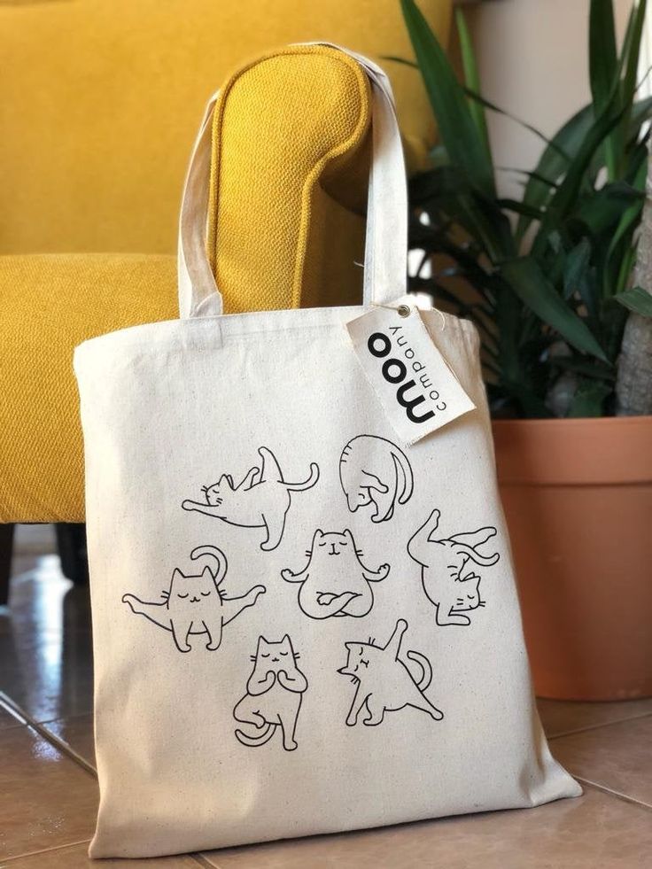 MEDITATION CAT Bag, Yoga Cat Tote Bag, Yogi Cat Tote, Cats, Canvas Tote Bag , Cotton Bag, Christmas Gift, Best Tote Bags Ideas, Cute Tote Bags Ideas, Tote Bag Design Ideas, Girls Tote Bag, Best Canvas Tote Bags Ideas