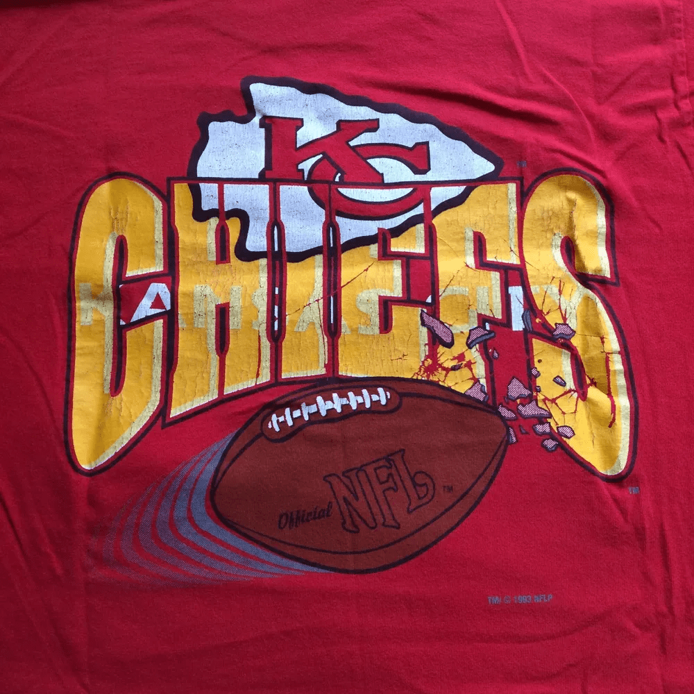 Vintage 1993 Kansas City Chiefs Football Logo T Shirt