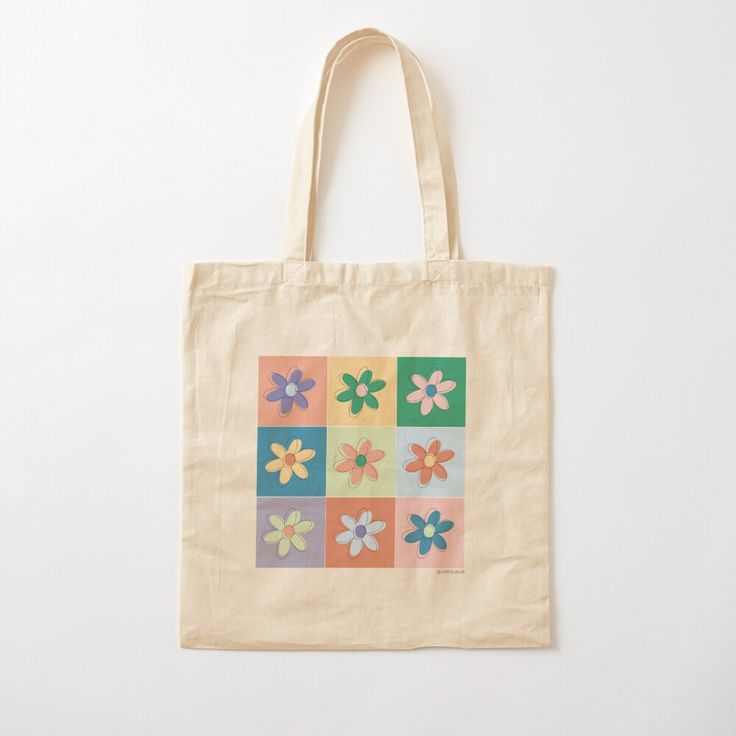 Flower Power Cotton Tote Bag, Best Tote Bags Ideas, Cute Tote Bags Ideas, Tote Bag Design Ideas, Girls Tote Bag, Best Canvas Tote Bags Ideas