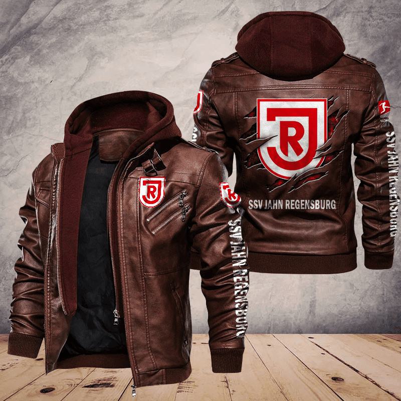 Jahn Regensburg Zip Leather Jacket With Hood