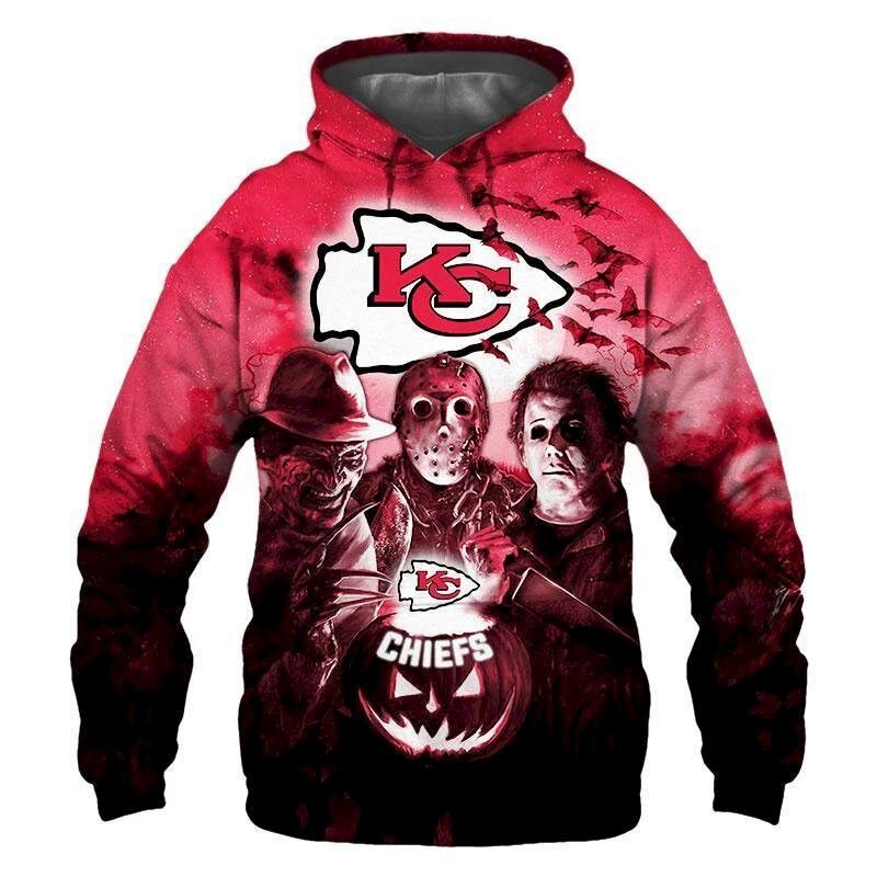 Kansas City Chiefs Horror New  S1578 54 Unisex 3D Hoodie Gift For Fans