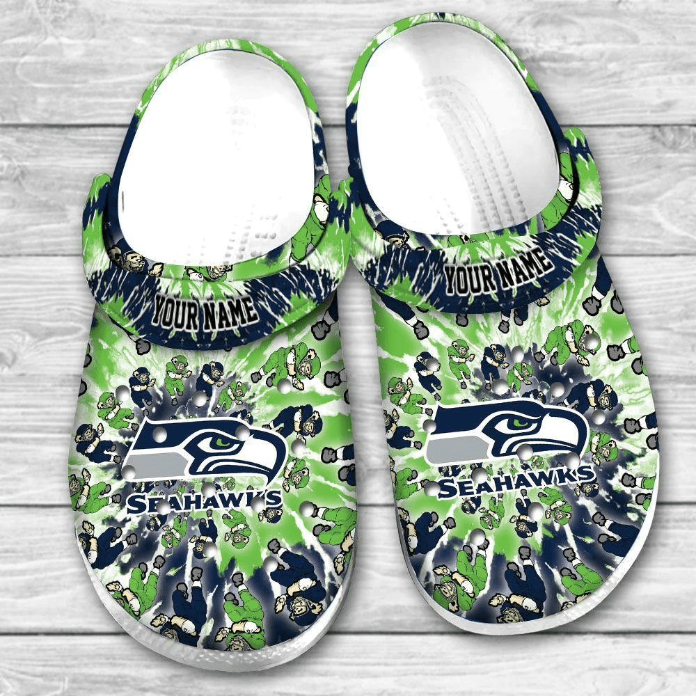 Seattle Seahawks Grateful Dead Custom Personalized Crocss Classic Clogs Shoes Ver306