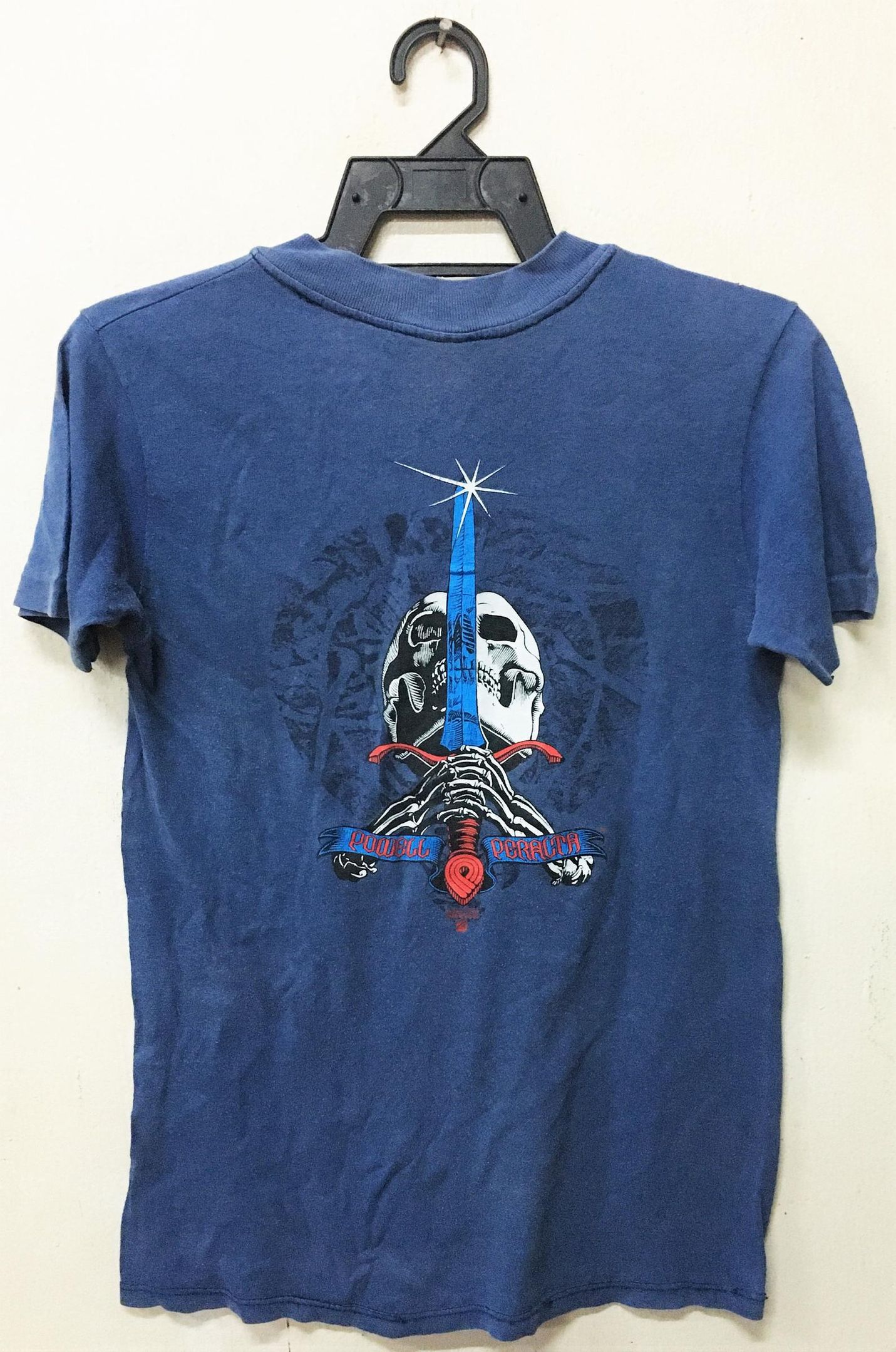 Vintage 80S 1988 Powell Peralta Skull Sword Skateboard T-Shirt