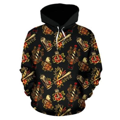 Barber Shop 3D Printed Hoodie/Zipper …