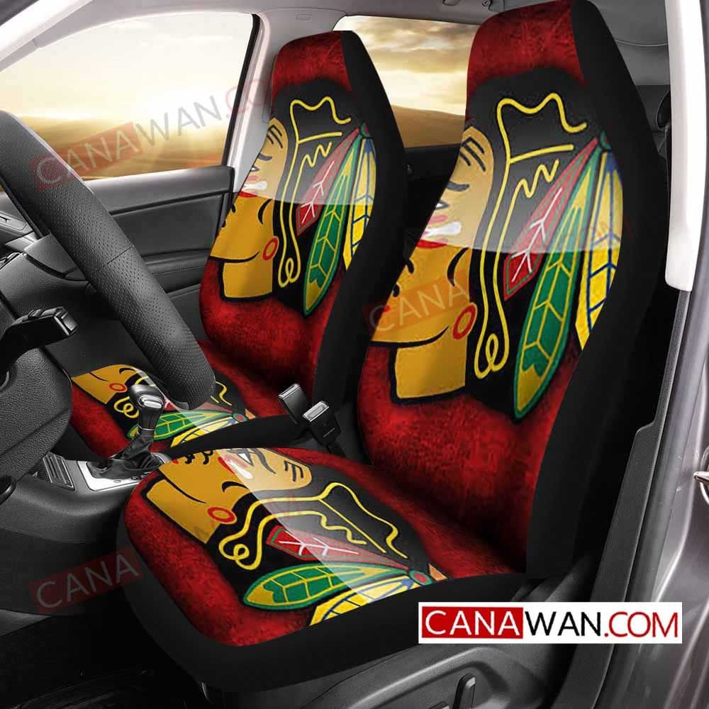 Chicago Blackhawks Car Seat Cover Set CSC8675