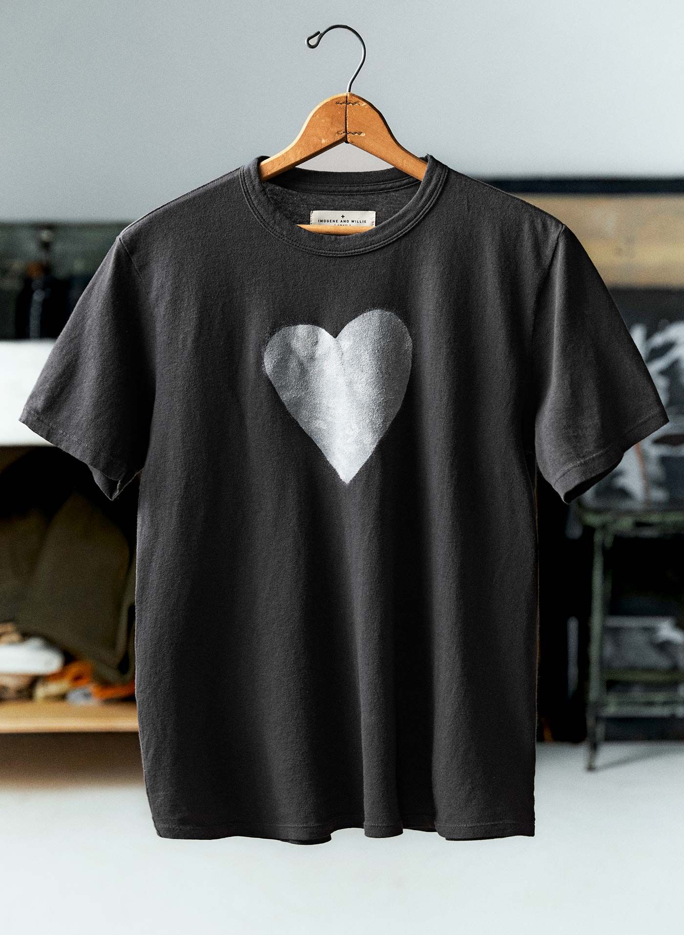 Shirt Ideas, the heart tee in black