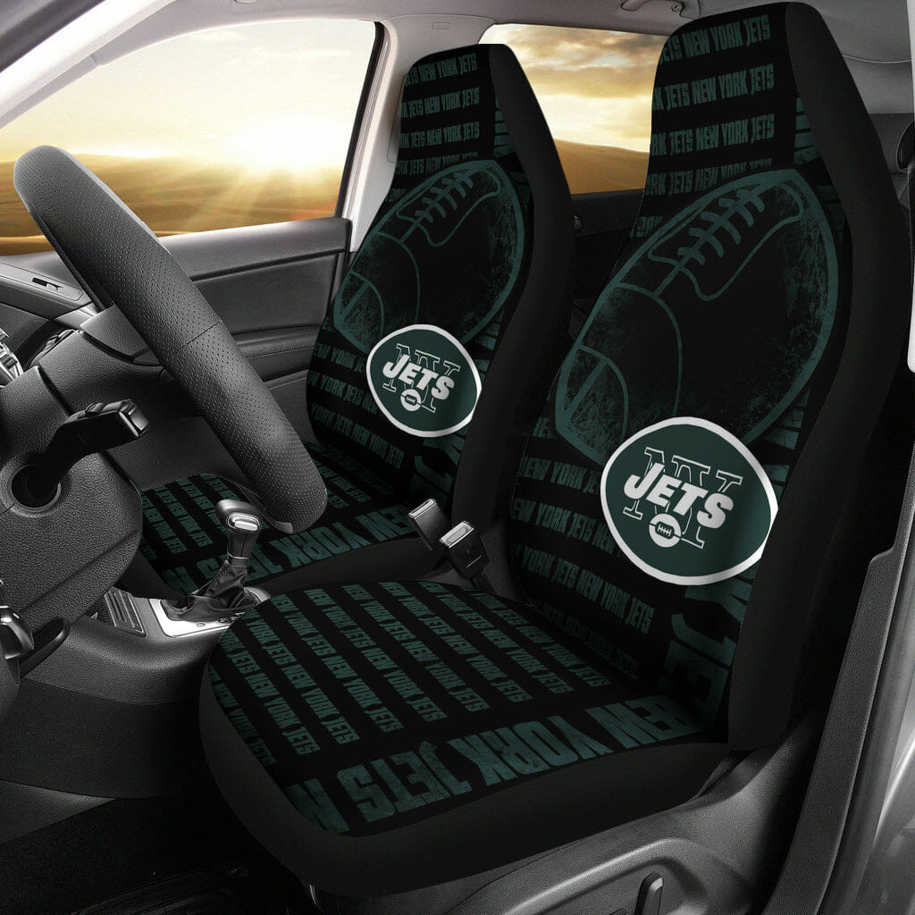 New York Jets Black Green Car Seat Cover Set CSC4795