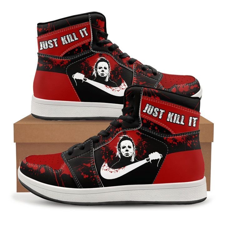Halloween Michael Myers Just Kill It Air Jordan 1 High Sneakers JD13 Sneakers Personalized Shoes Design