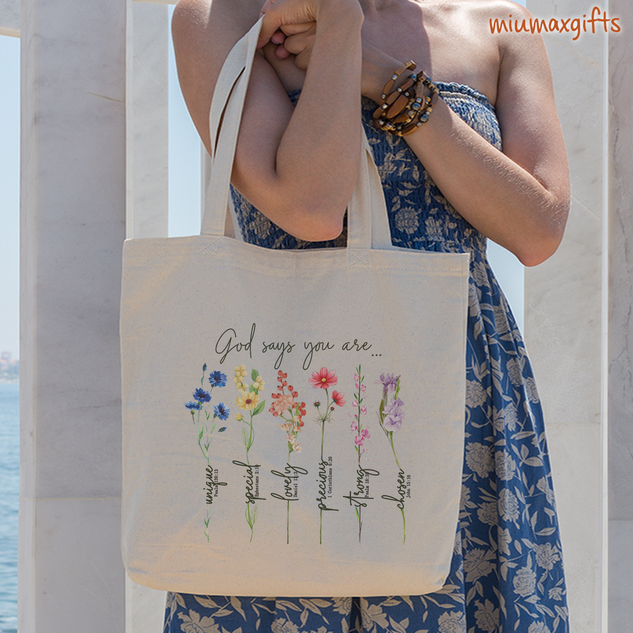 God Say You Are Tote Bag, Wildflower Tote Bag, Bible Verse Tote Bag, Jesus Tote Bag, Eco Friendly Tote Bag, Christian Gifts