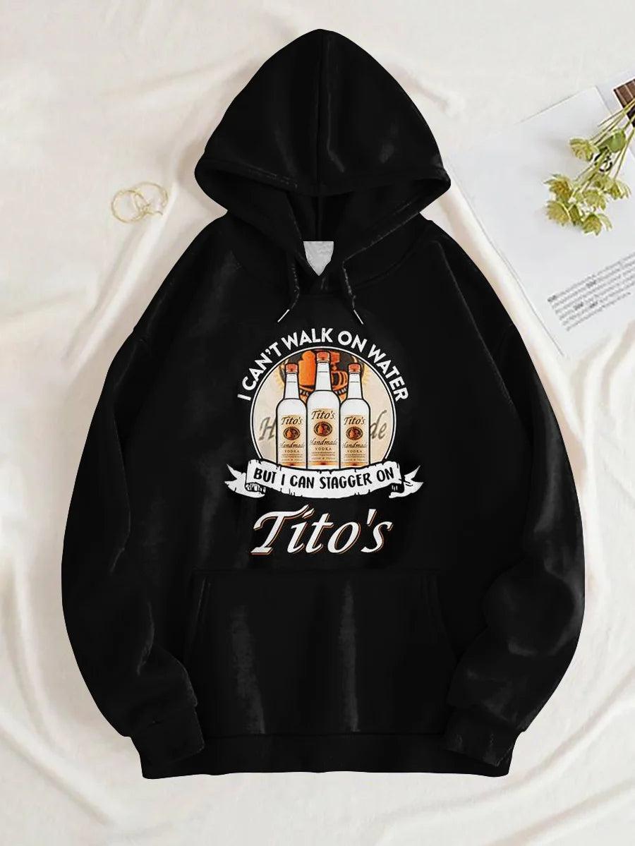Tito’S Basic I Can’T Walk On Water Black Hoodie