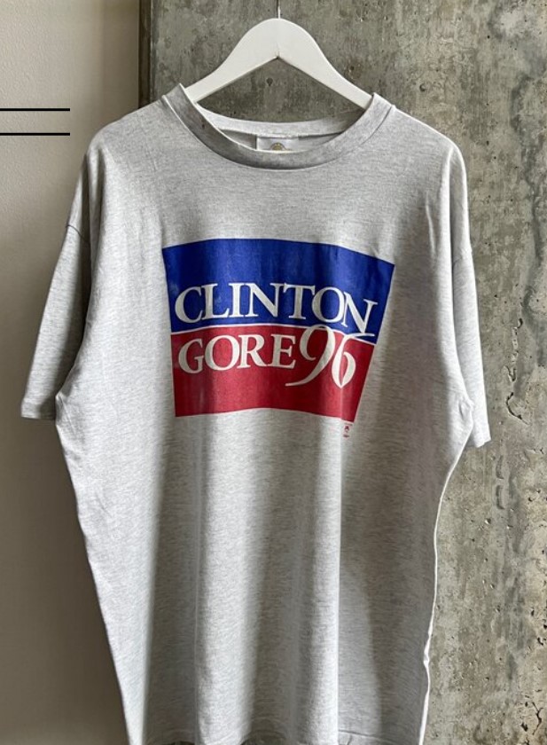 1996 Clinton Presidential Race Vintage Outfit Tee   Retro Campaign Shirt