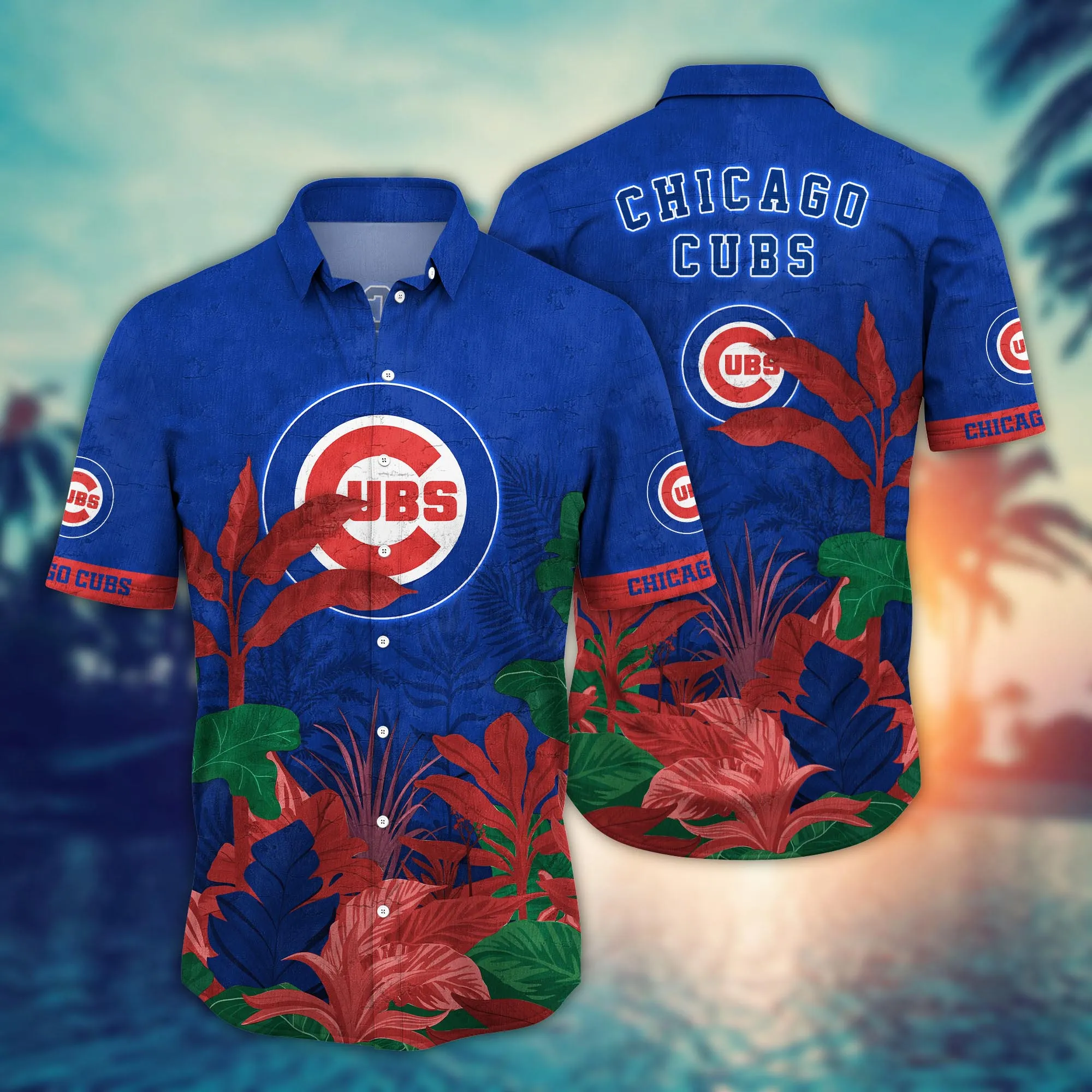 Chicago Cubs Mlb Hawaiian Shirt Lush Greenery Aloha Shirt