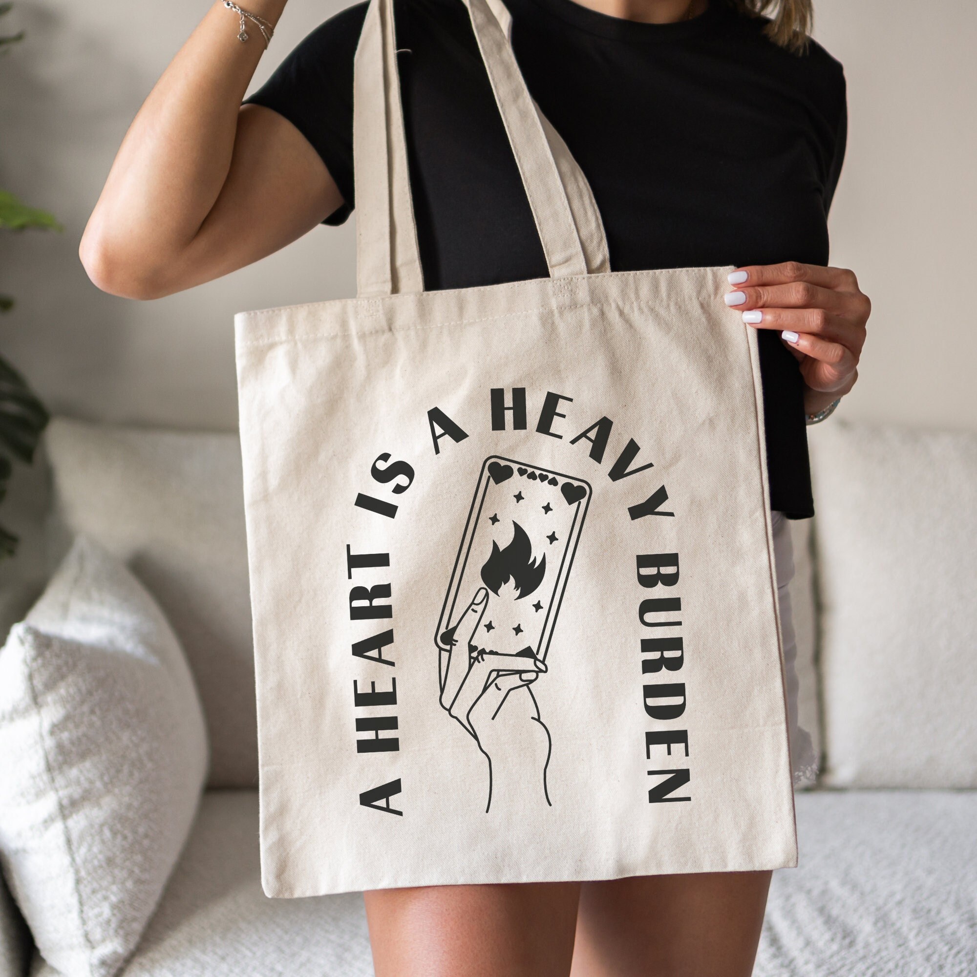 Howl’s Moving Castle Inspired “A Heart Is A Heavy Burden” Tote Bag