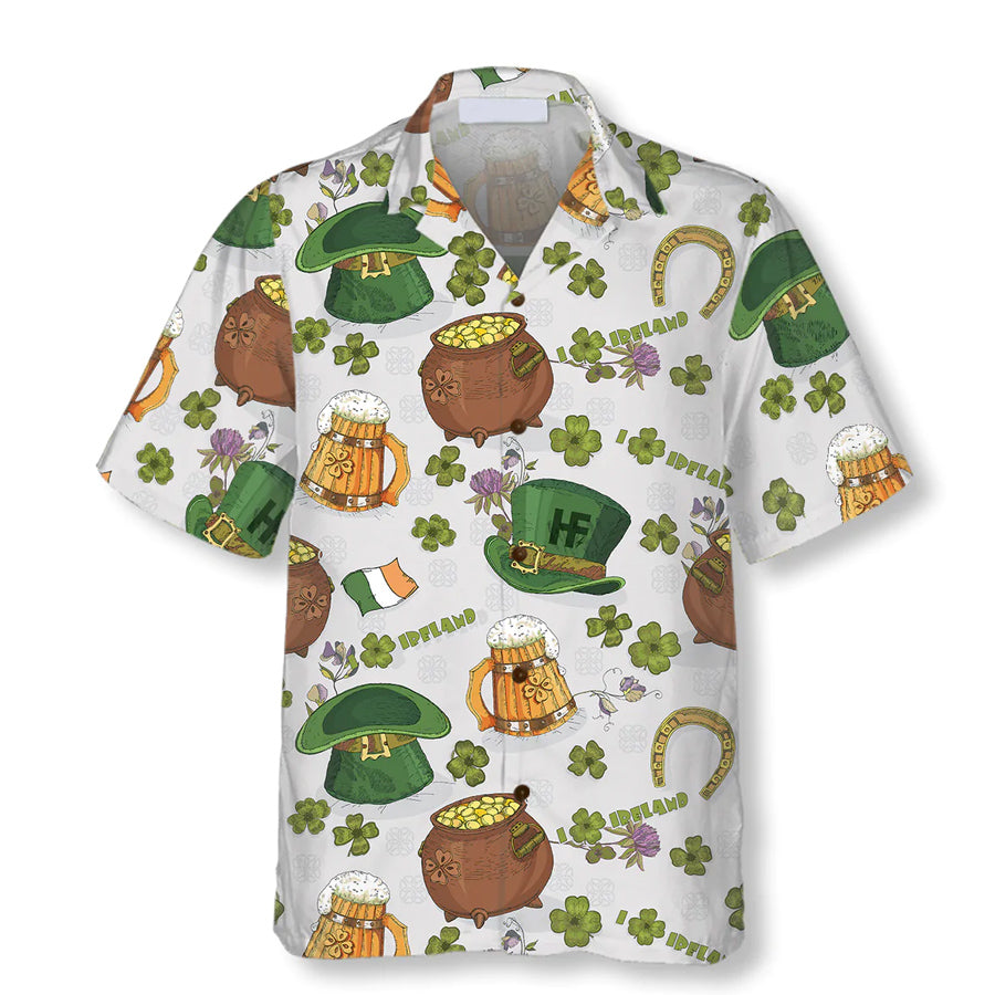 Happy Saint Patrick’S Day Ireland Proud Pattern 2 Hawaiian Shirt