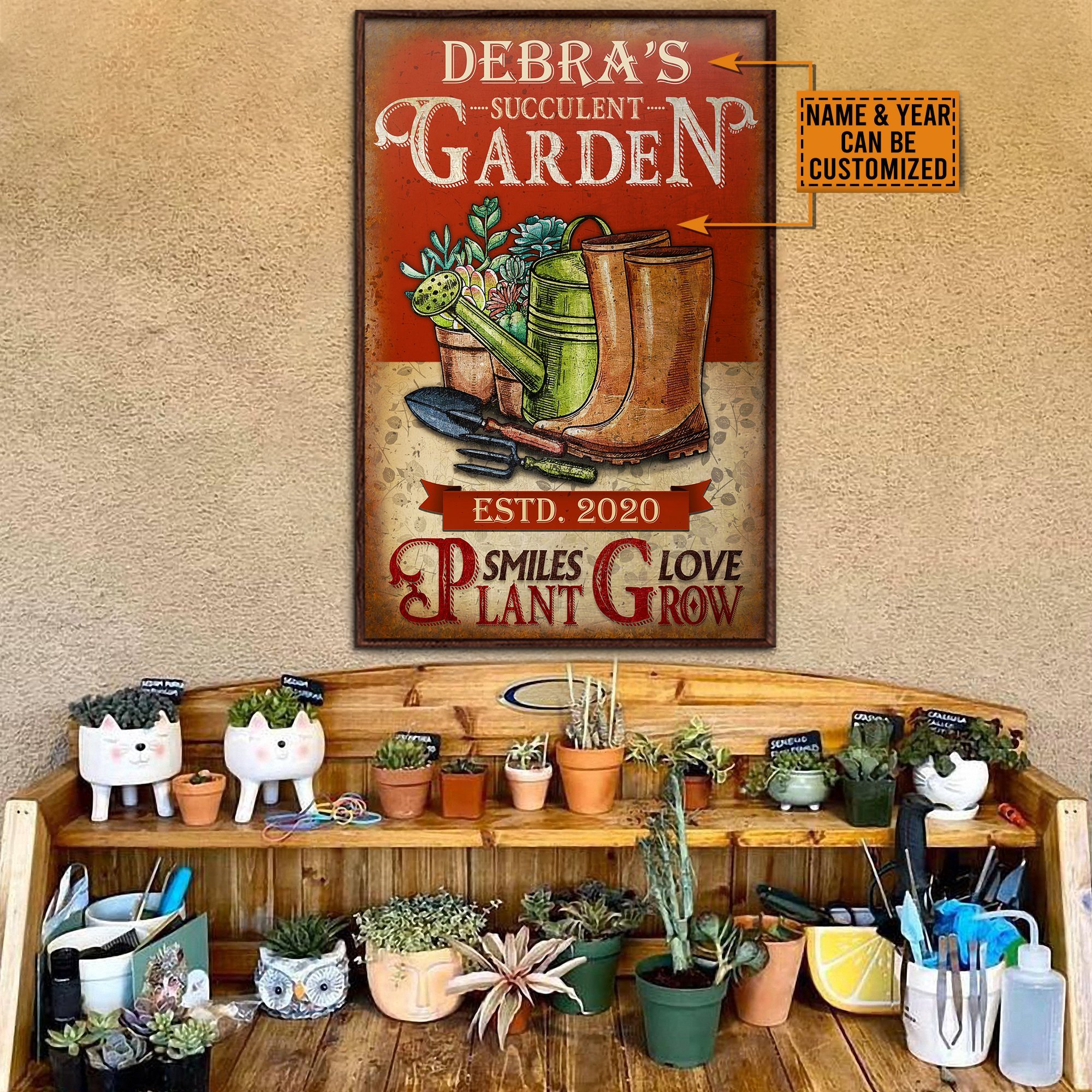 Personalized Succulent Plant Smiles …