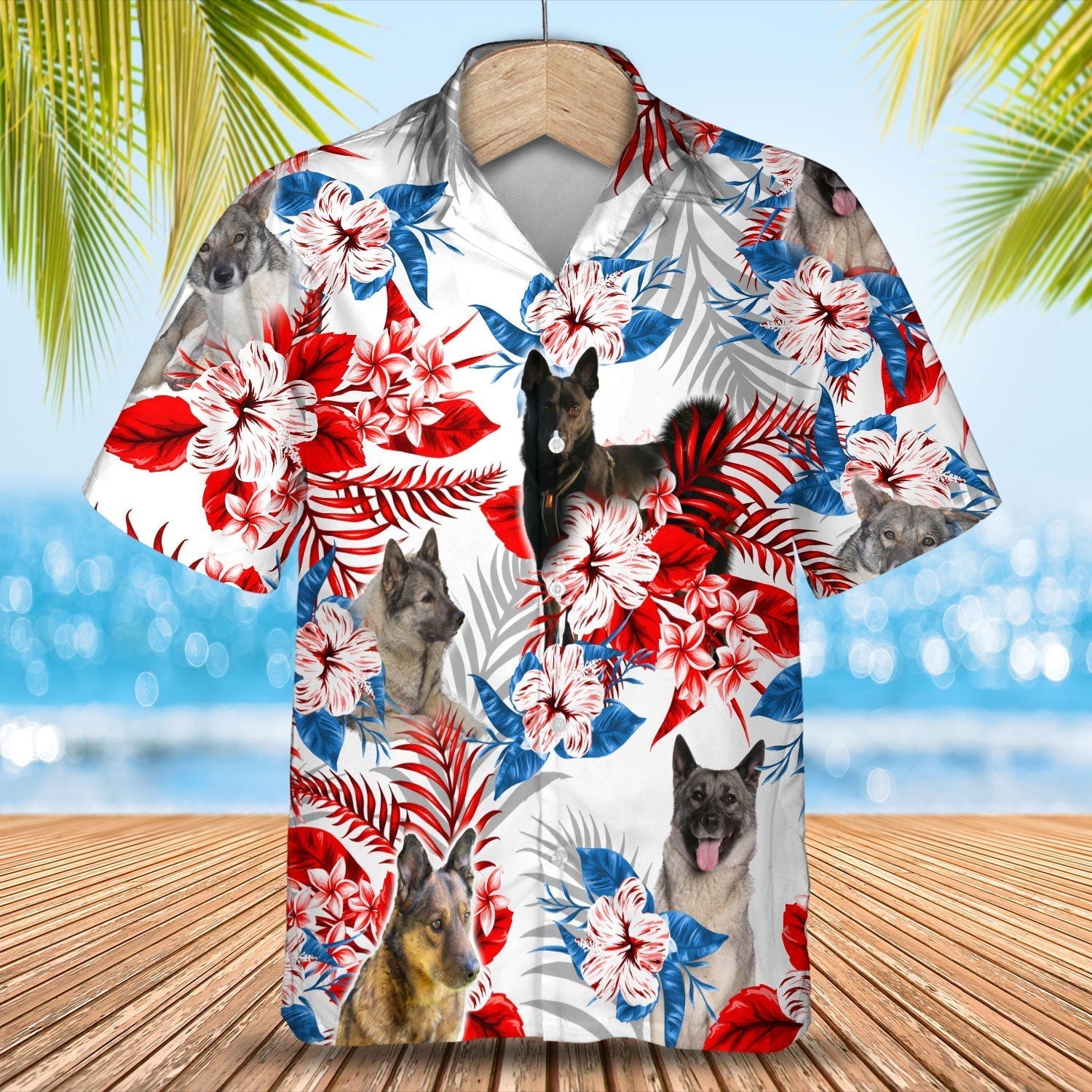 Norwegian Elkhound Hawaiian Shirt – Summer Aloha Shirt, Hawaiian Shirt For Men And Women