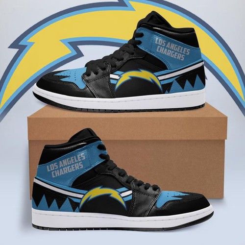Los Angeles Chargers Jordan Sneakers For Fan High Top Custom Shoes Jordan Sneaker