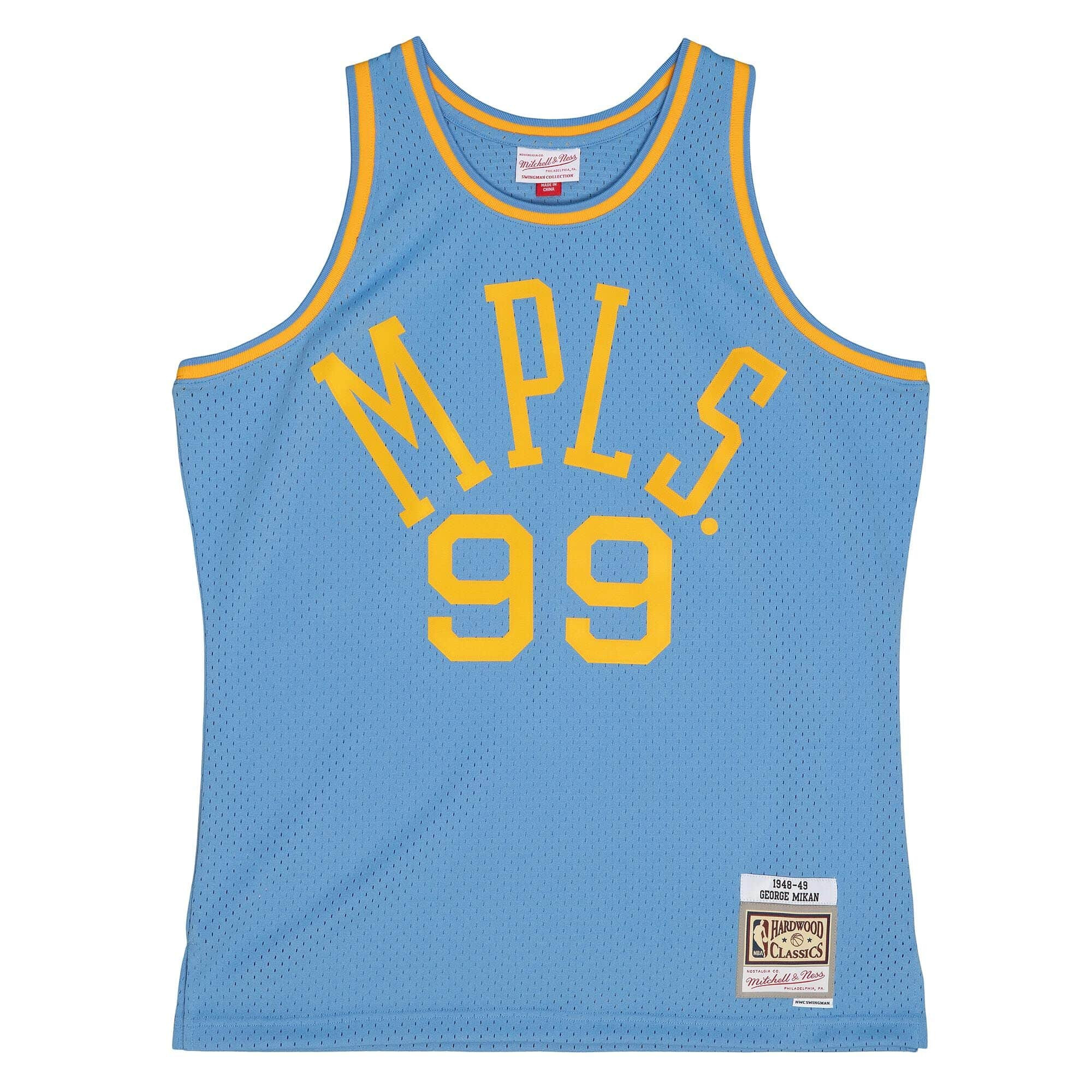 Mitchell & Ness Swingman George Mikan Minneapolis Lakers 1948-49 Jersey ...