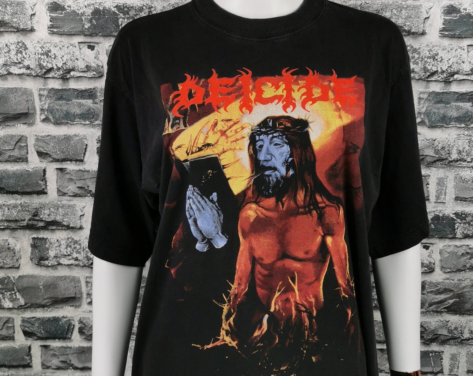 Deicide 1997 Vintage T-Shirt Serpents Of The Light Rare Tee / Death Metal / Black Metal