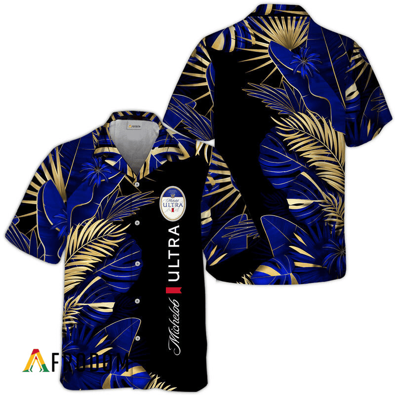 Michelob Ultra Tropical Palm Hawaiian Shirt