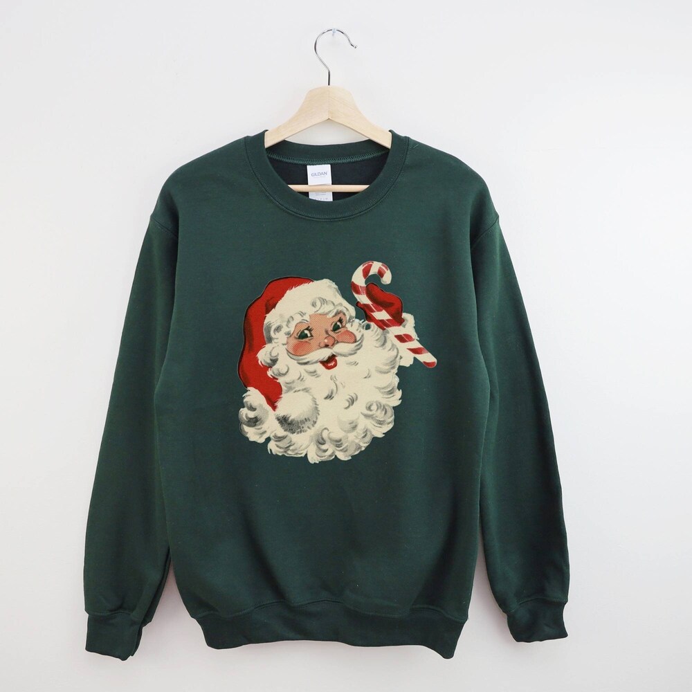 Christmas Crewneck Vintage Santa Sweatshirt Retro Christmas Holiday Sweatshirts Vintage Sweatshirt Christmas Sweatshirt Santa Claus , Fall Outfit Ideas, New Arrival - Teecreations Fashion Shirtstylecentral