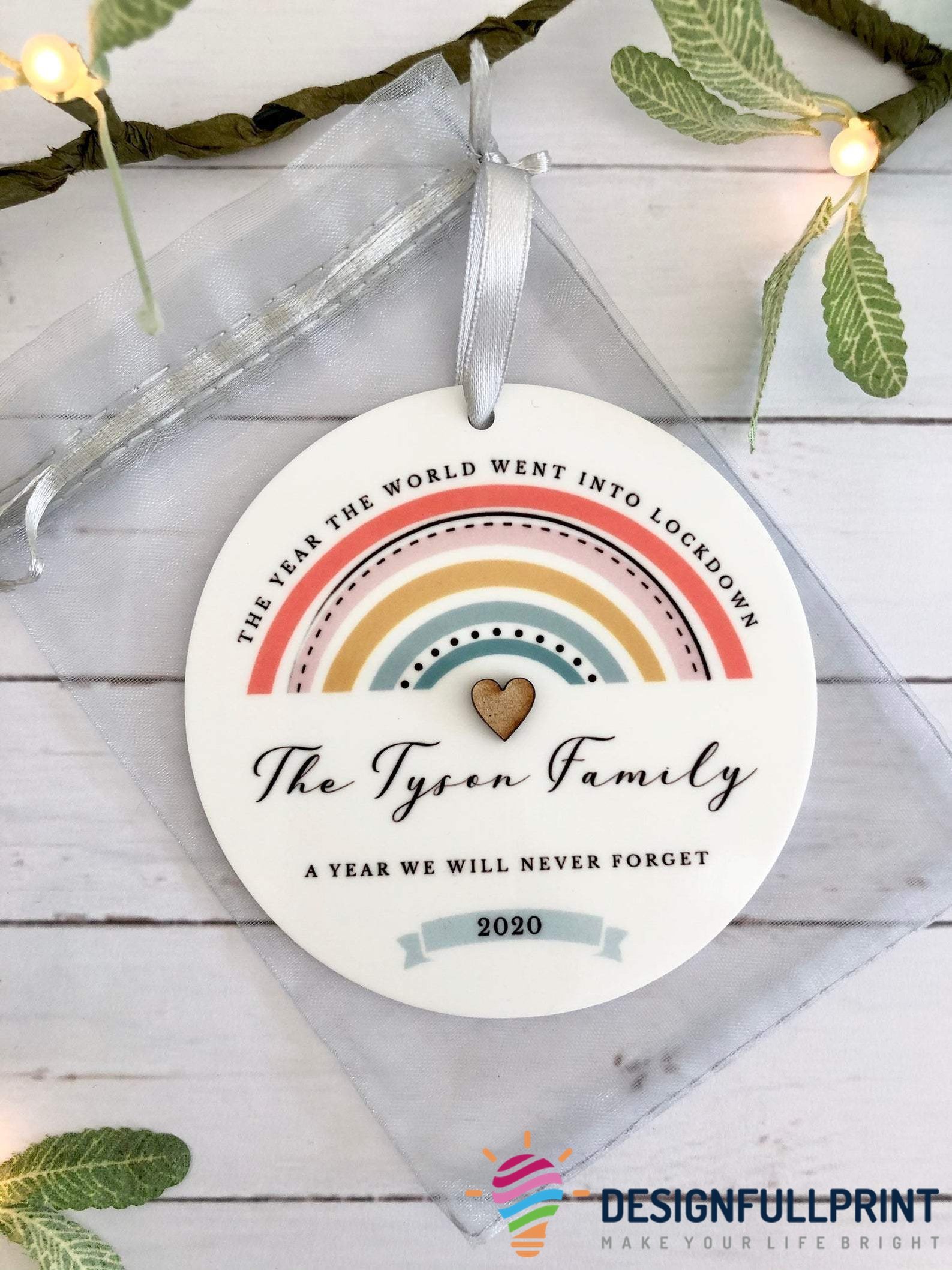 Rainbow Personalised Family Christma &hellip;