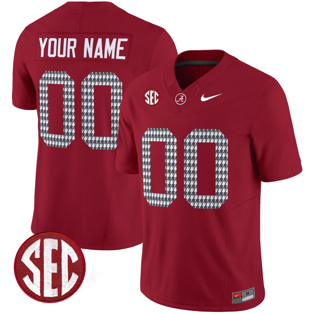 Alabama Crimson Tide Custom Jersey – All Stitched