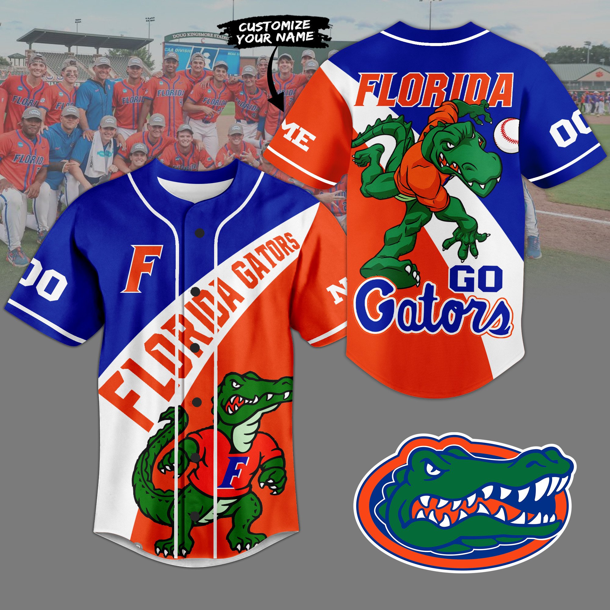 Merchcustom Florida Gators Baseball Jersey For Fans