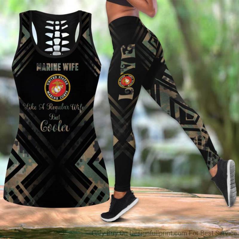 Marine Wife Tank Top And Legging Set