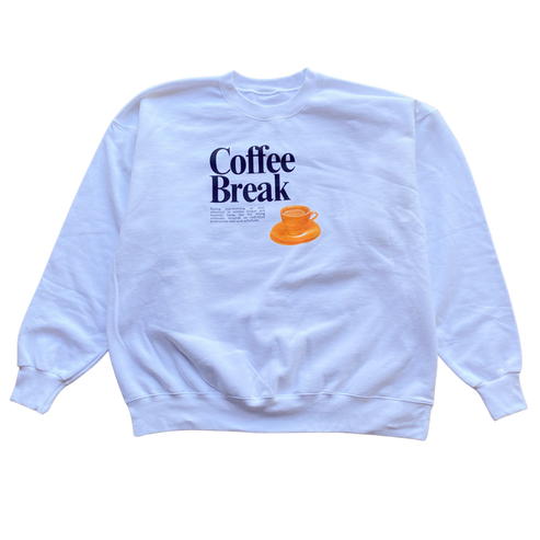 Coffee Break Crewneck Sweatshirt Outfit  Shirt Outfit Idea