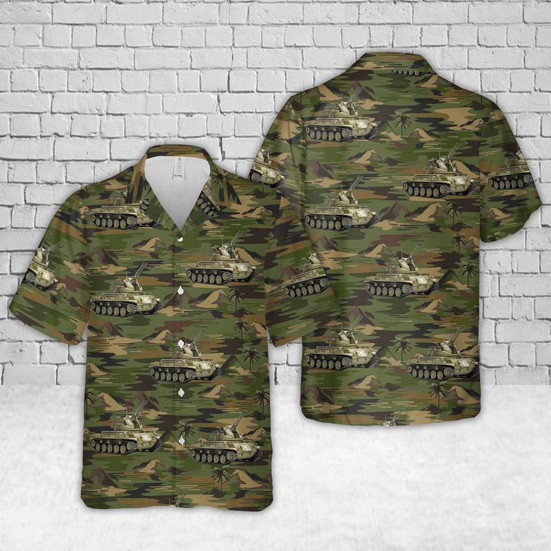 Us Army M42 Duster Hawaiian Shirt