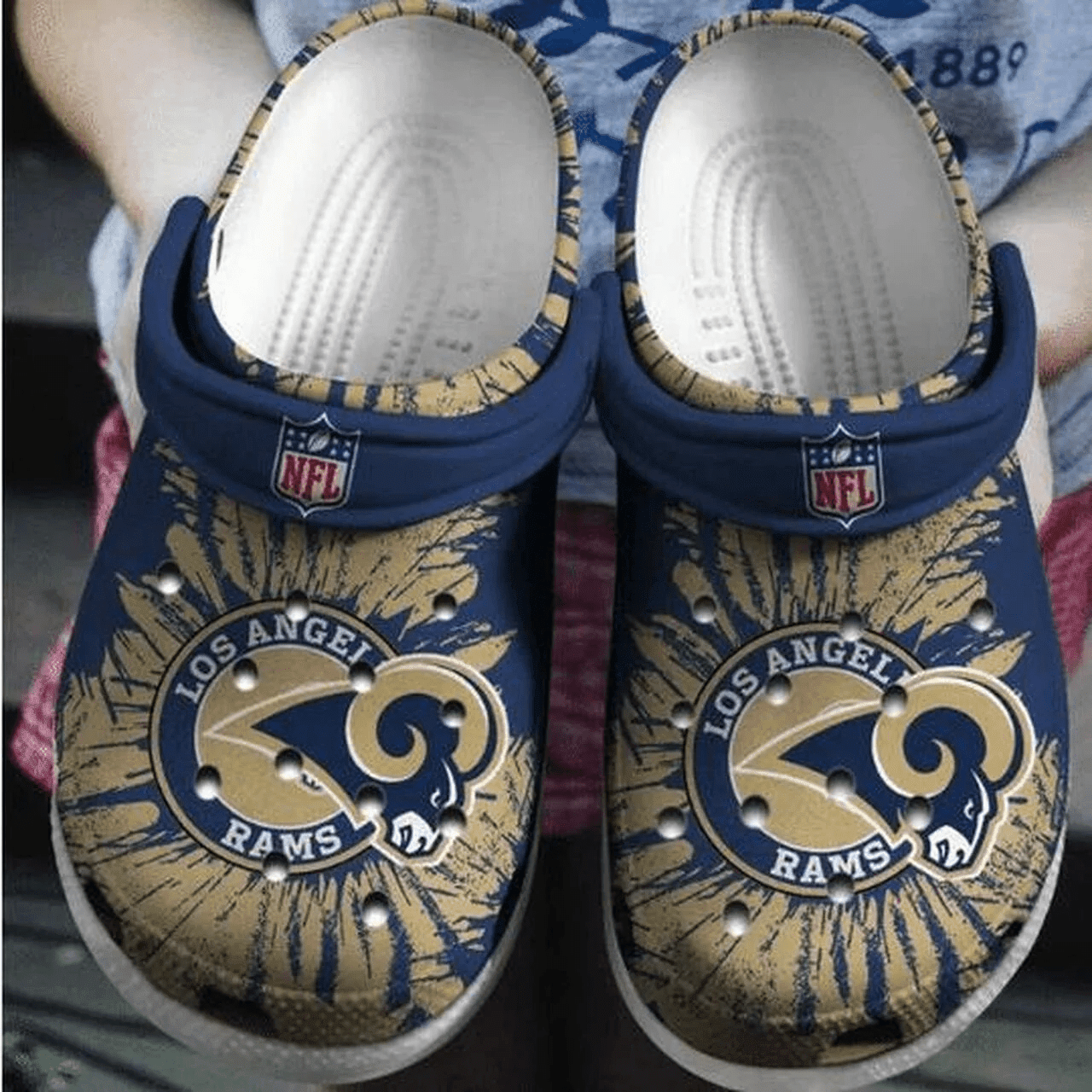 Los Angeles Rams Crocss Clog Comfortable Water Shoes Ver729