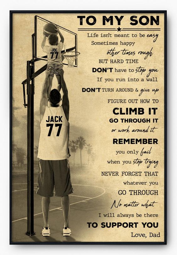 Custom Personalized Basketball Canvas, Vintage Style, Sport Gifts For Son, Gifts For Basketball Son, Basketball Lover Gifts, Personalized Basketball Gifts, Gift For A Basketball Player With Custom Name & Number LMD0714B02DP