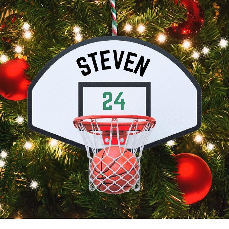 Snorider Xmas 2024 Basketball Ornament , Basketball, Basketball Keepsake, Basketball Gift, Holiday, Custom Ornament, Ornament, Christmas, Christmas Ornament