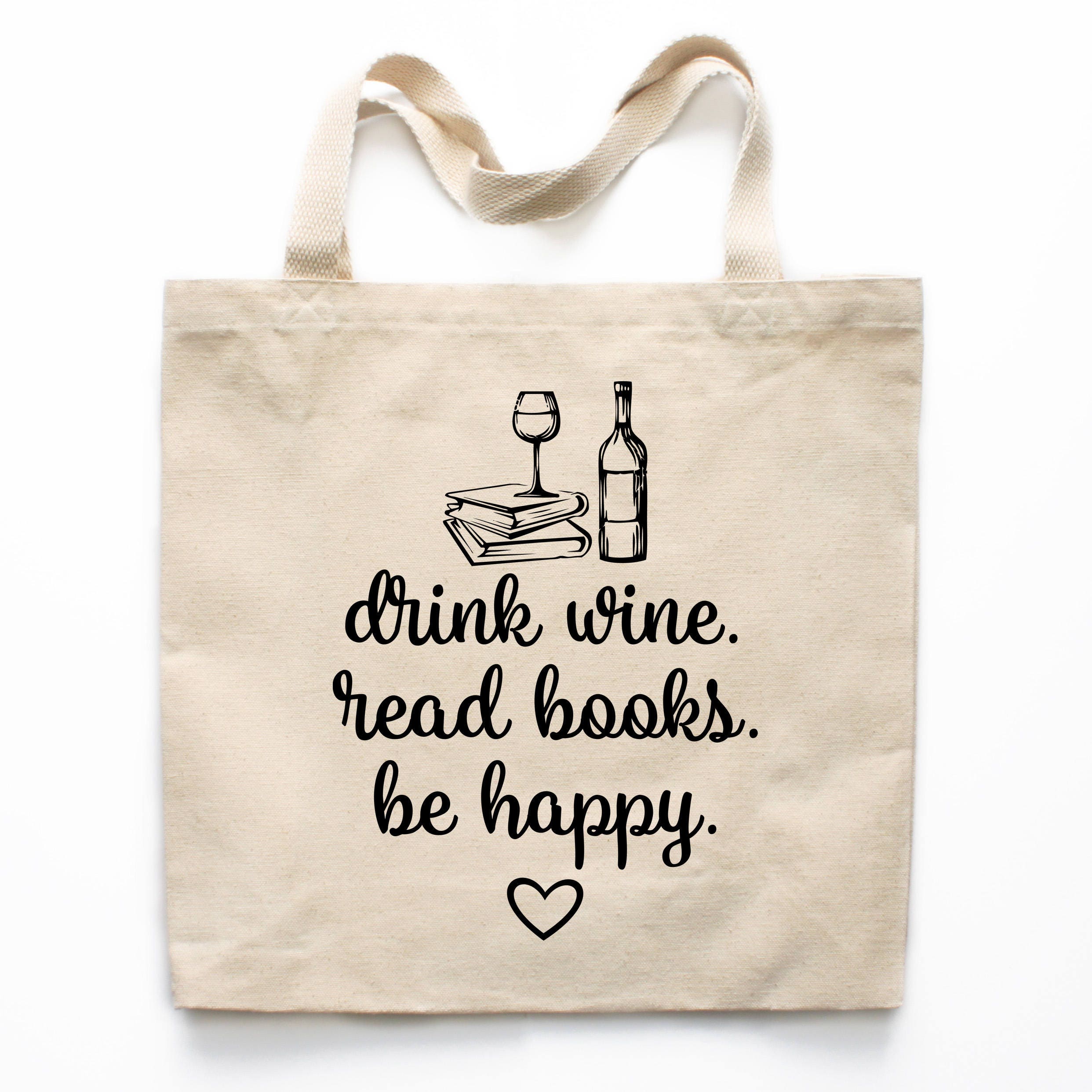 Book Lover Gift, Wine Lover Gift, Book Tote Bag, Book Lover Market Bag, Book Lover Shopping Bag, Reusable Grocery Bag, Christmas Gift 0335