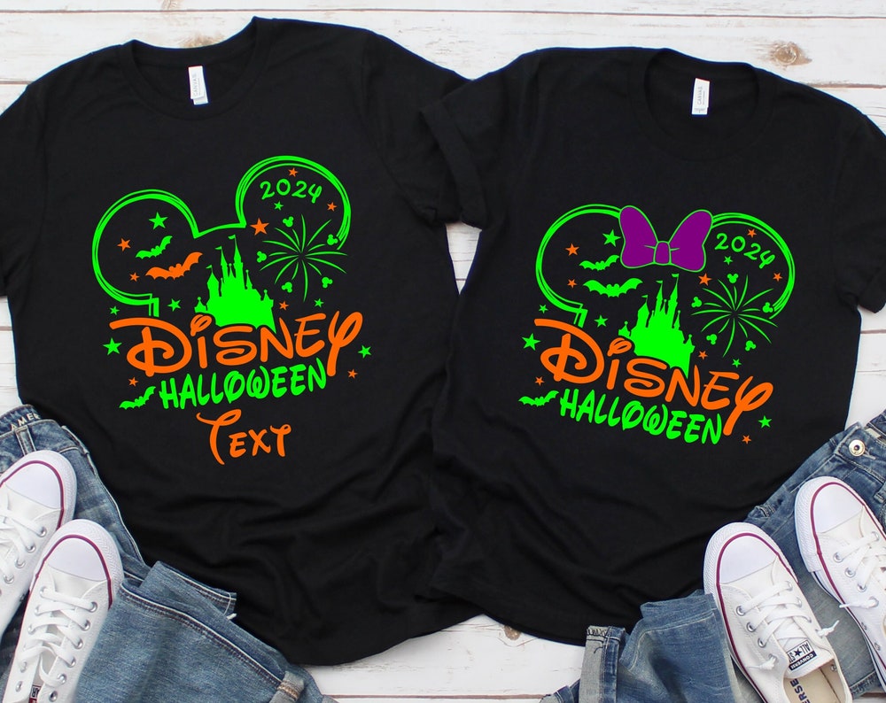 Disney Halloween 2024 Shirts,Custom Disney Halloween Shirt,Disney Halloween Family Shirts,Custom Family Disney Tshirt,Halloween Family Tee