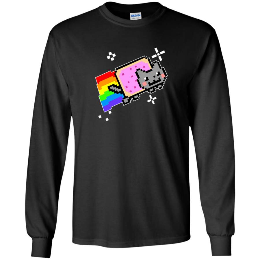 AGR Nyan Cat Rainbow Long Sleeve T-Shirt