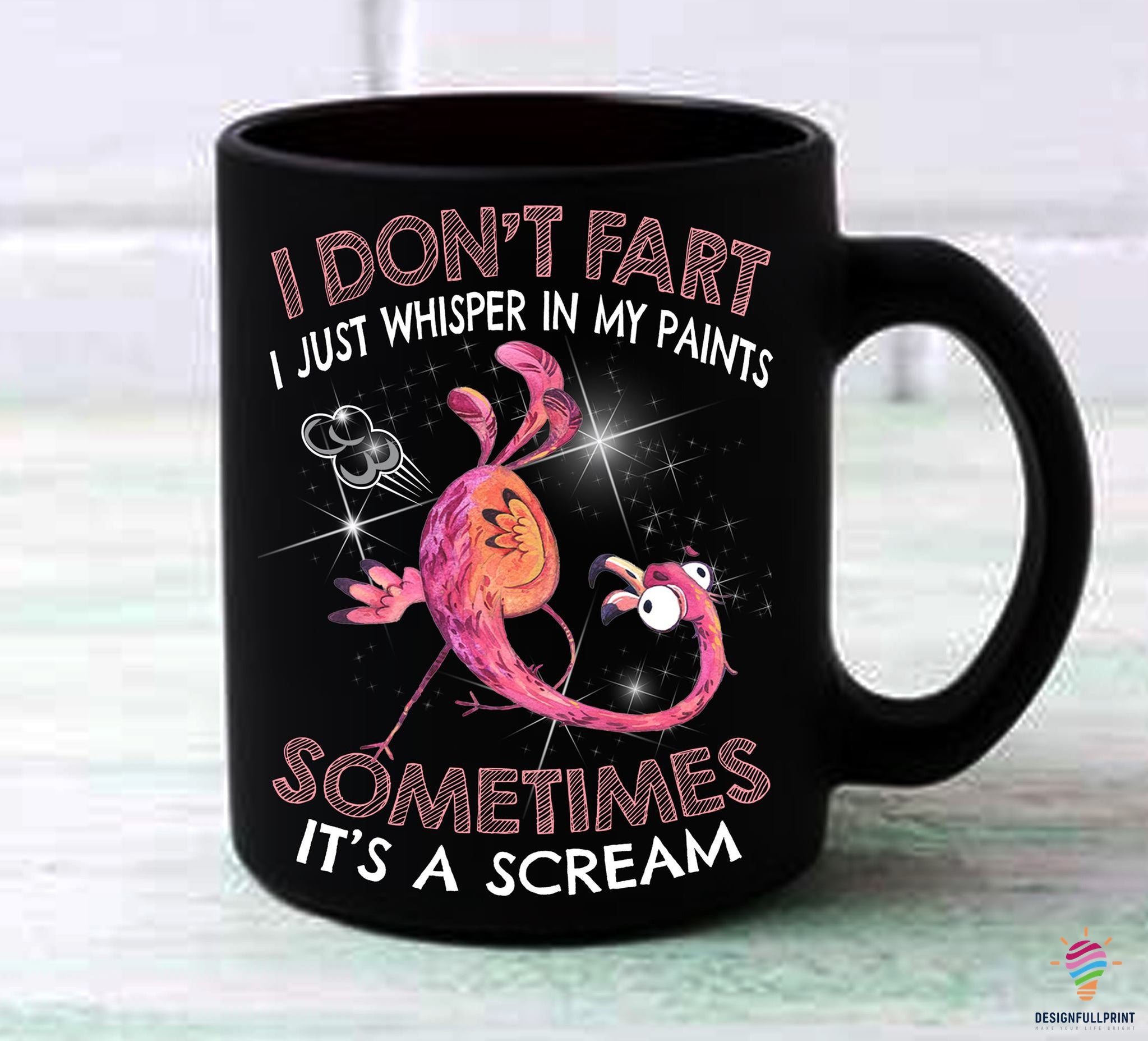 I Don’T Fart Funny Flamingo Mu &hellip;