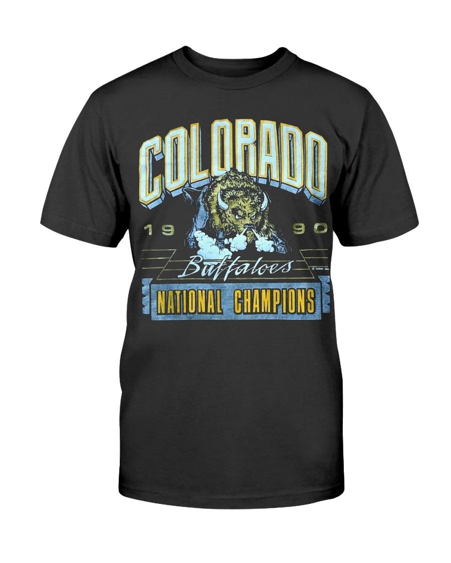 Vintage 1990 Cu Buffs National Champions T Shirt 071321