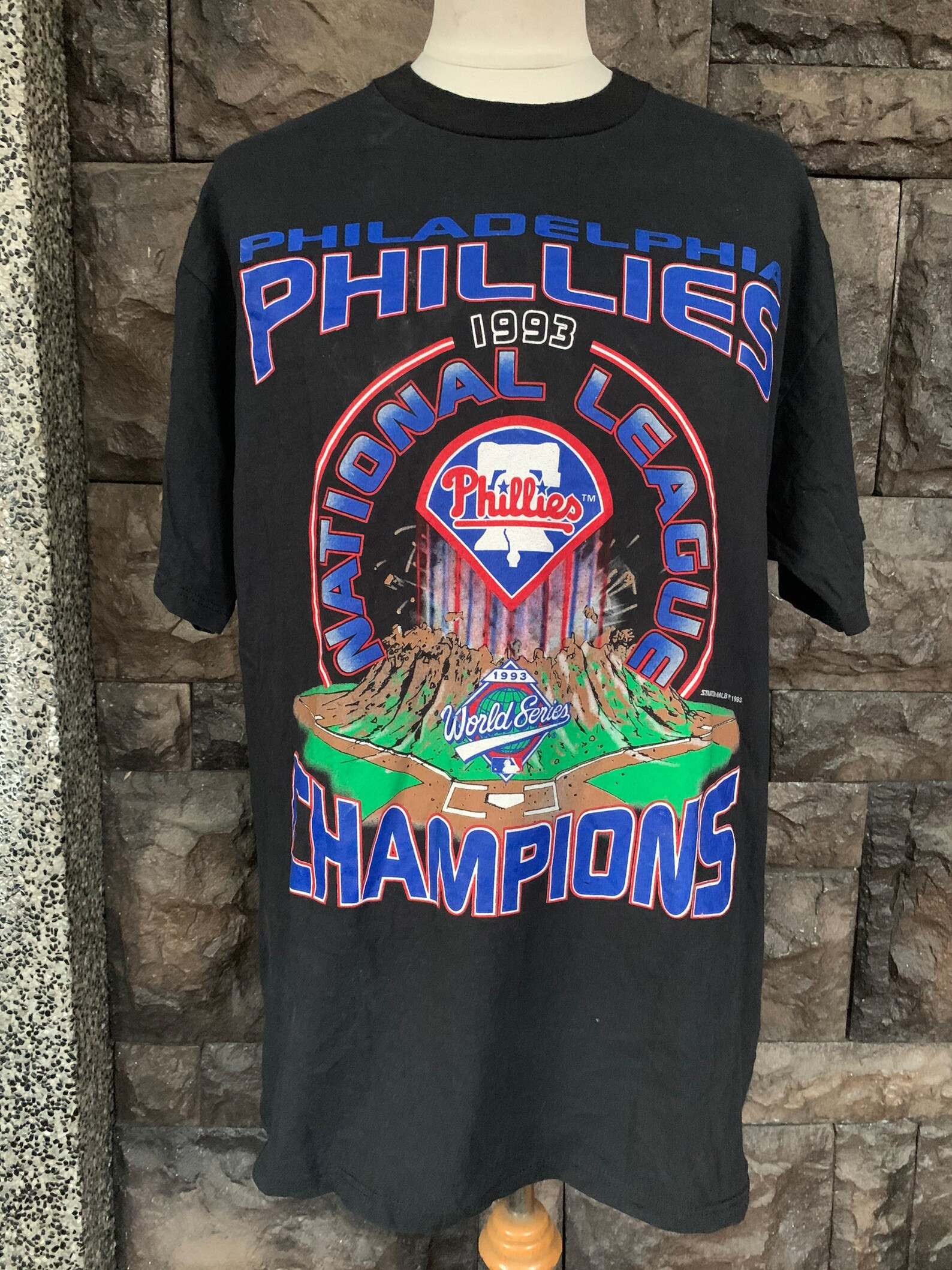 Vintage 90S Philadelphia Phillies World Series Champions Baseball T Shirt