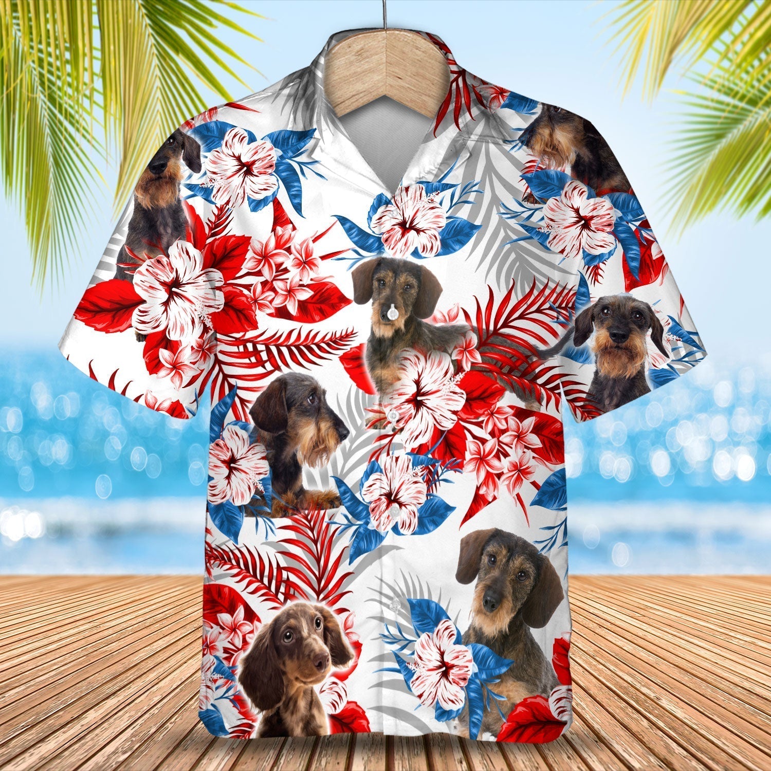 Wirehair Dachshund Hawaiian Shirt –  Gift For Summer, Summer Aloha Shirt, Hawaiian Shirt For Men And Women